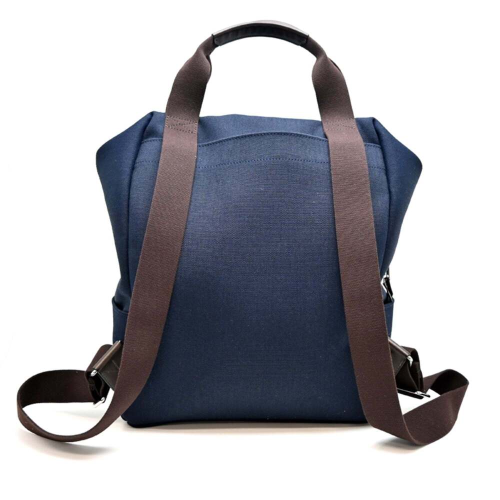Hermes Sac de Pansage Groom Women's/Men's Backpack/Daypack, Canvas, Navy - Picture 2 of 10